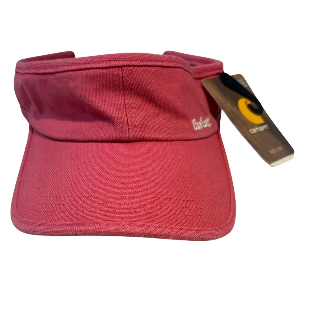 Carhartt Coolmax Wicking Sweatband Cotton Canvas Visor Pink Womens OSFA NWT